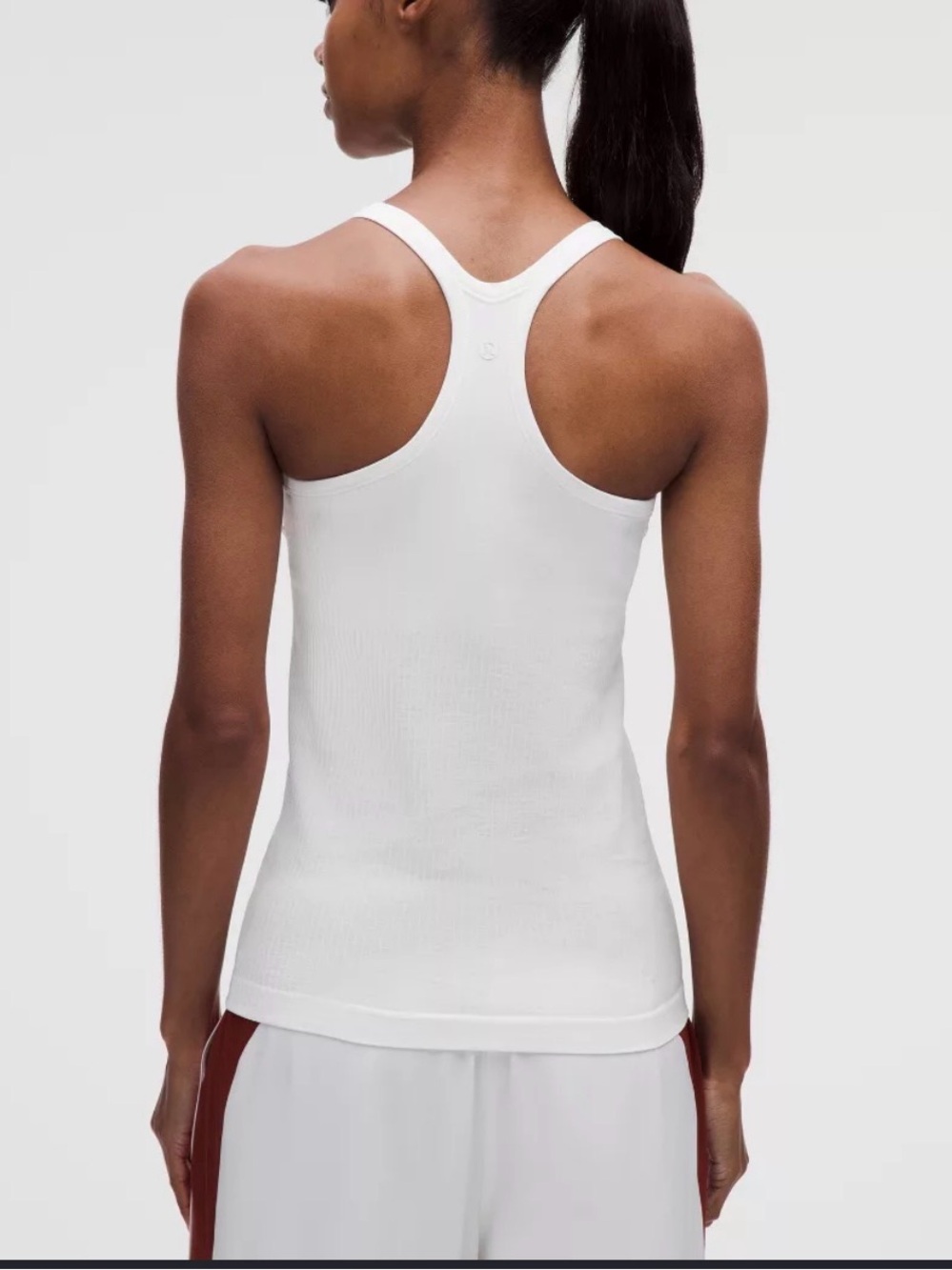 lululemon athletica White Racerback Tank Top